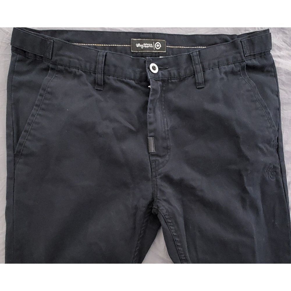 Lifted Research Group LRG Slim Fit Chinos Navy Blue Size‎ 34x32